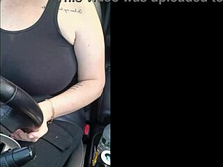 Stepmom drives uber first day flashes huge tits and belly on street exhibitionist