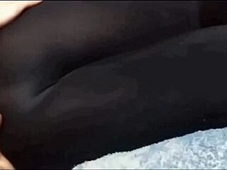 mi amiga's tight leggins ass in yoga finally lets me film her horny gym moves