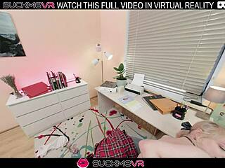 cute skinny blonde miss kapriz, suck that big cock and ride it hard now