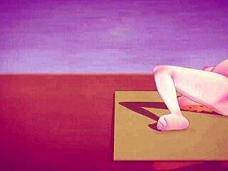 Pregnant team's yoga class with RWBY twist