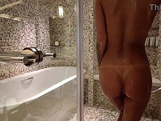 hey, wanna see monika fox strip naked in shower?