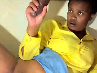 Lactating Tits Drip Creamy Cum on Milking Table Desk