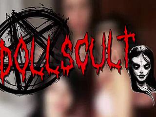 Out in nature she strokes two cocks for double handjob cum in mouth dollscult