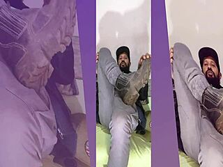 Homemade solo in boots socks showing off ass update 49 aug 13