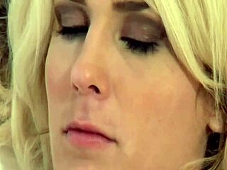 bf reluctantly shares busty blonde for intense anal dp threesome