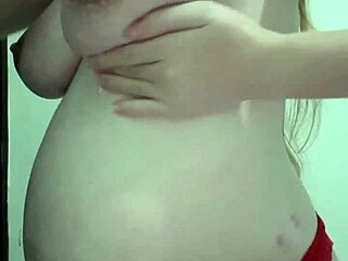 wife's pregnant tits get creamy massage treatment