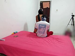 stepsister's indian lingerie dance got my penis all excited inside