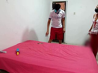 stepsister's indian lingerie dance got my penis all excited inside