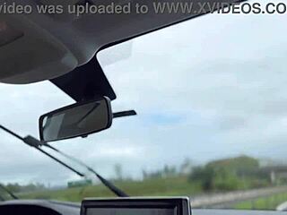 Uber driver spreads her big ass for cum deep in her tight hole Rio to Sao Paulo?