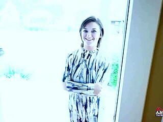 Busty brunette kylie deepthroats big cock before wet pussy doggystyle pounding cumshot!