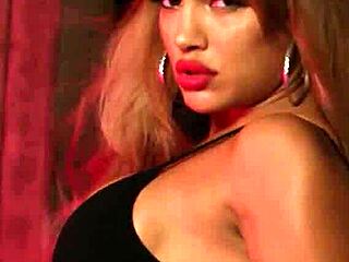 damn, that big tits milf model deadlifts then strips her lingerie off hot