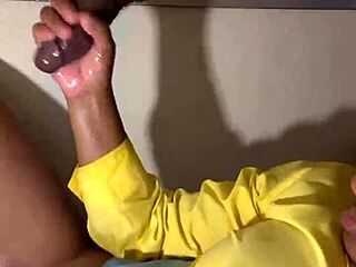 Lactating Tits Drip Creamy Cum on Milking Table Desk