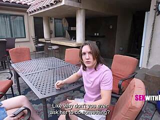 step family whore anna claire clouds rides cowgirl hardcore leaving him desperate for more