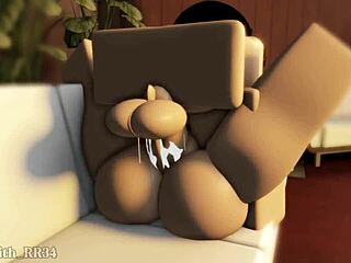 me and the sexy elf girl fuck doggystyle then missionary all over the sauna