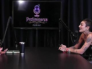 Caroleta Roots hardcore dance lesson turns into depression porn producer scene on sheer red