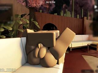 me and the sexy elf girl fuck doggystyle then missionary all over the sauna