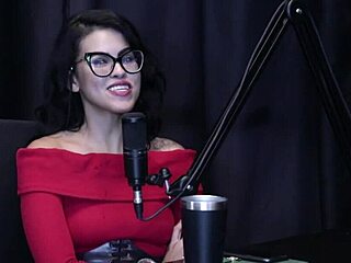 Caroleta Roots hardcore dance lesson turns into depression porn producer scene on sheer red