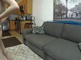 Gracie Mayy gags deepthroats huge cock casting choke