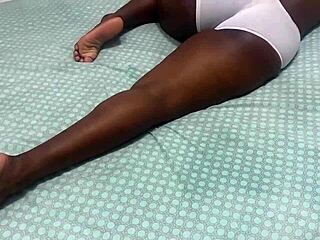 stepmom in sheer begs me fuck her fat ass till cum