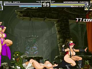 Sexy Mondragon Fights Monster in Goblin Temple Fuck Fest