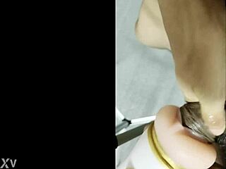 he thrusts wildly into fleshlight for extreme climax