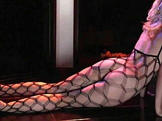 Samantha Rone teases in body stockings and fishnets, rubbing her wet pussy lips until orgasm 😍💦 she fingers big tits and pussy solo!