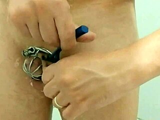 She endures chastity then smooth depilation intimately