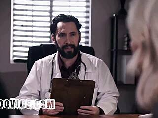 cuckold husband eyes wife pussy filled with creampie at hospital