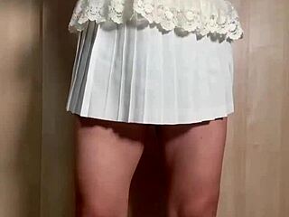 Uniform Japanese Teen's Anal and Nipple Torment