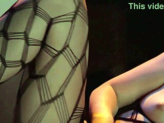 Samantha Rone teases in body stockings and fishnets, rubbing her wet pussy lips until orgasm 😍💦 she fingers big tits and pussy solo!