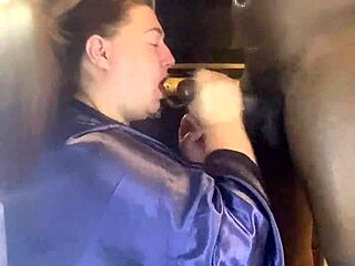 Curvy BBW Deepthroats Monster Black Cock Sloppily Dripping Cum