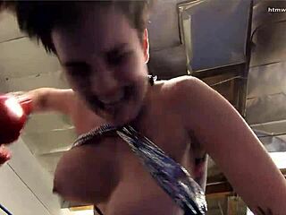 pro fighter uh attacks ya with her tits floppin out