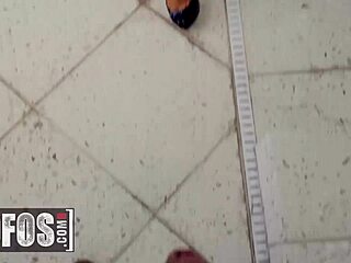 ryan keely slips lingerie aside in heels for a teasing ride