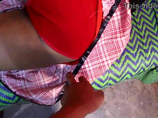 her tight red panties tease before indian step sis rides rough at home