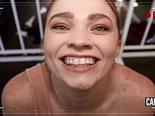 ryan keely slips lingerie aside in heels for a teasing ride