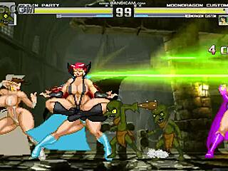 Sexy Mondragon Fights Monster in Goblin Temple Fuck Fest