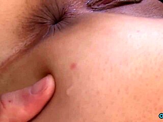 yo this lucky guy shows up and pounds her big clit pussy on pink bed