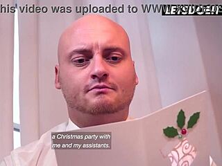 jolee love and lilli vanilli ignite CHRISTMAS OFFICE orgy with cumshots