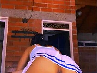 Shy Petite Latina Roommate's Tight Pussy Explodes in Alien Monster Orgasm Cheating