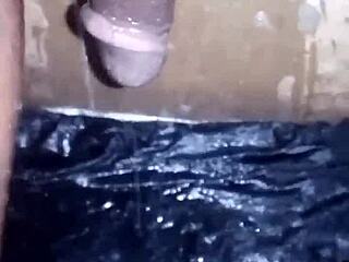 Ready to watch Bigblackie shave his monster black cock?