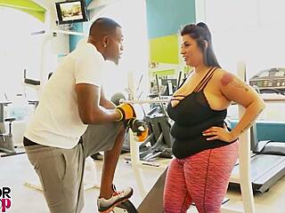 Sofia slips lingerie off gags deep on bbc then tittyfucks those big pussy lips dripping wet