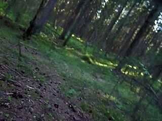 Curvy Asian Housewife Pays Stranger with Forest Fuck Session