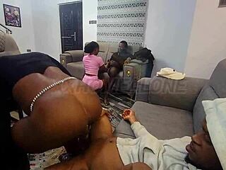 New year orgy erupts in homealone house with curvy babes and big cocks everywhere