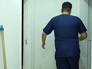 whoa giving cock to this big ass milf in hotel room while cleaner listens 😍 silvana lee moans rough cowgirl