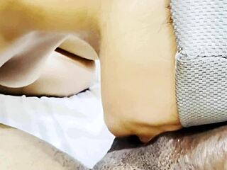 beautiful south indian girl rides cock in hotel then sucks it licks pussy and takes cumshot on her tight hole