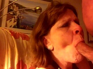 Granny BBW Deepthroats Cock for Gushing Cumshot 03262017-M