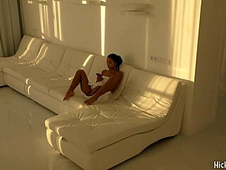 Black Asian Teen Rides Red Cock