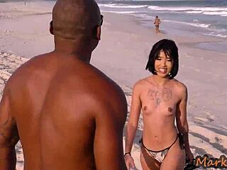 skinny sayuri's beach seduction explodes into wild outdoor pounding and orgasms 😩🌊🍆