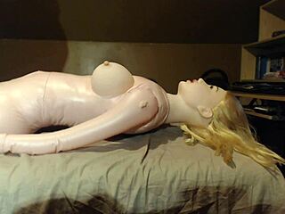 long hard fuck session with new sex doll nadia anal assfucking toys