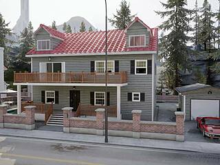 what if three secret guys gangbang this hentai bitch's huge tits at home?